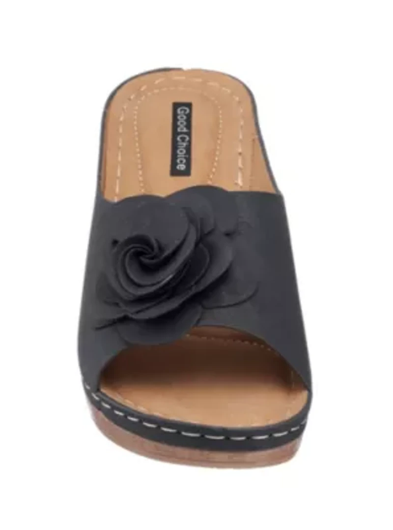 Women's Floral Slip-On Wedge