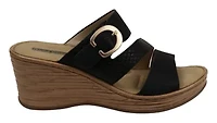 Women's Buckle Strap Wedge Sandal