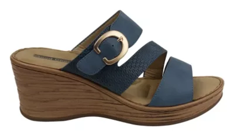 Women's Buckle Strap Wedge Sandal