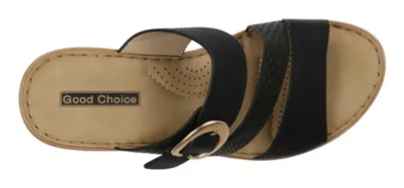 Women's Buckle Strap Wedge Sandal