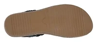 Women's Embellished T Strap Wedge Sandal