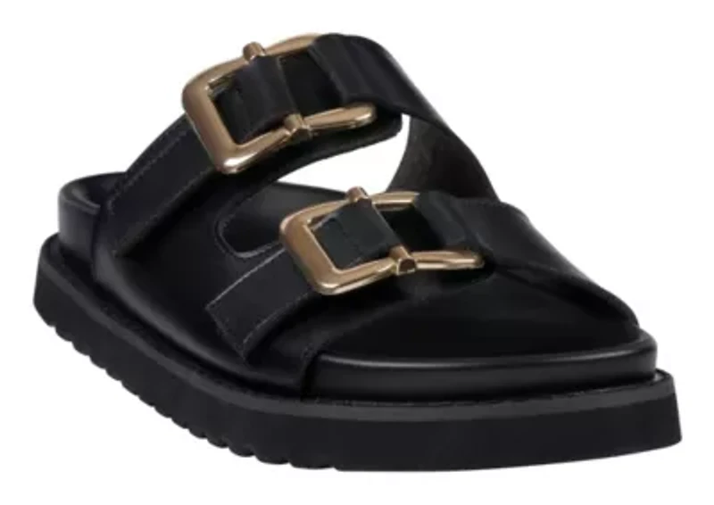 Juno Double Buckle Slide Sandal