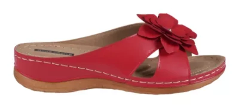 Joy Flower Rosette Comfort Sandal