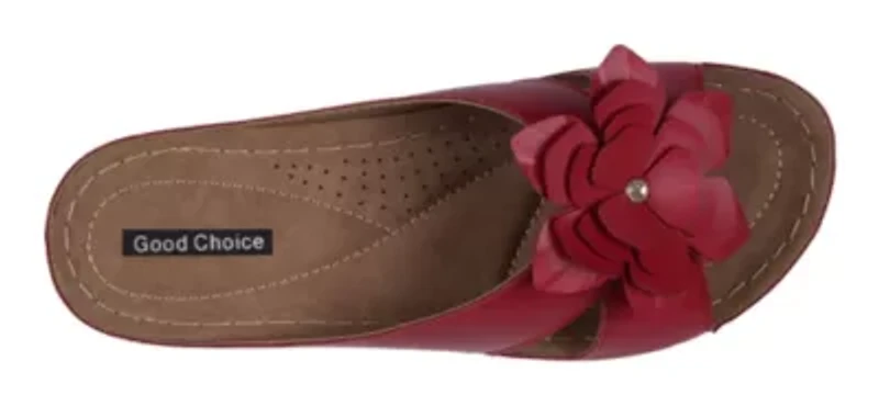 Joy Flower Rosette Comfort Sandal