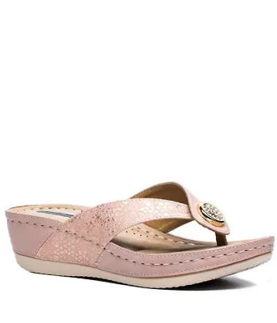 Dafni Low Wedge Comfort Sandal