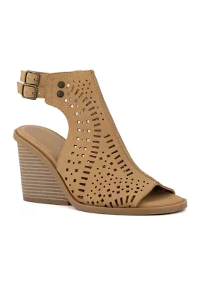 Enginize Cutout Sling Back Sandals