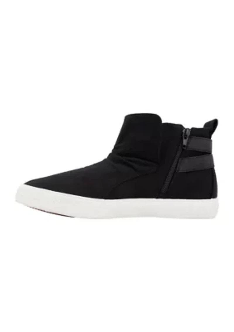 Poster Buckle Hightop Sneakers