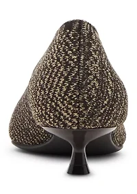 Janette-Knit Low Classic Heels