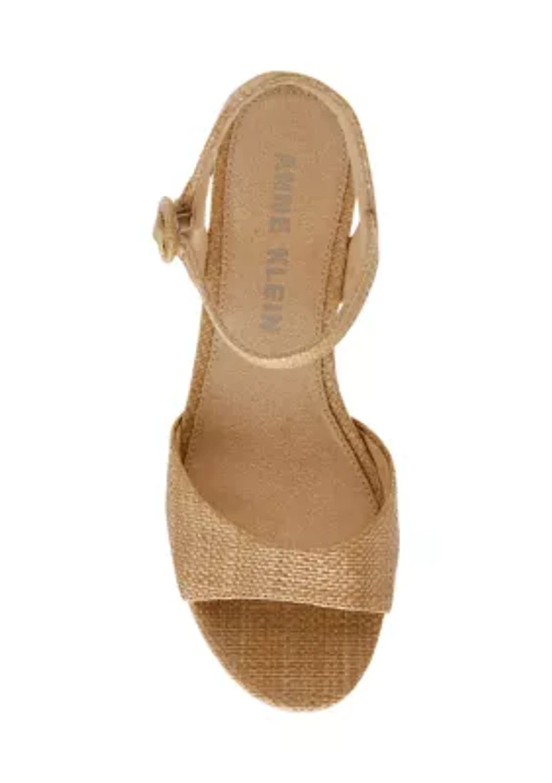 PIPER RAFFIA HEELED SANDALS