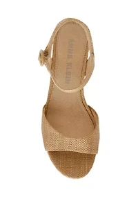 PIPER RAFFIA HEELED SANDALS