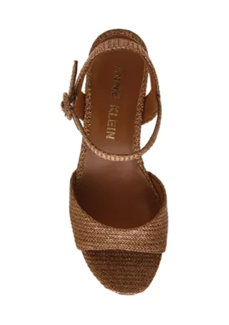 PIPER RAFFIA HEELED SANDALS