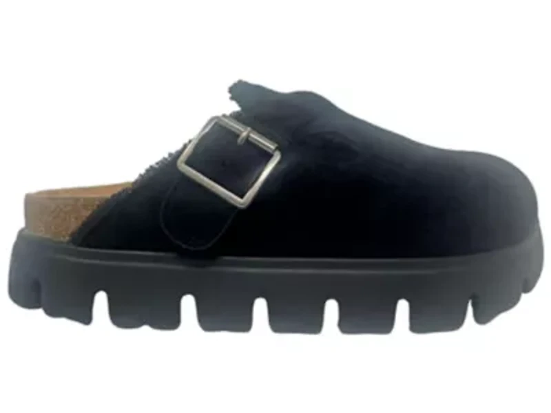 Cali Braided Buckle Faux Suede Mule