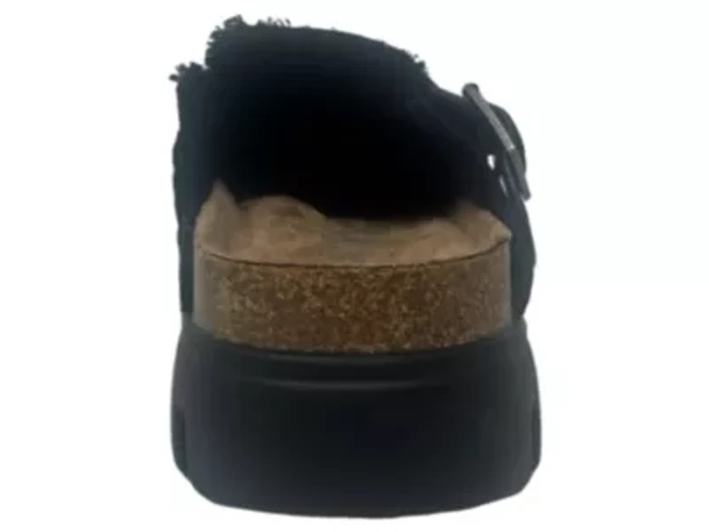 Cali Braided Buckle Faux Suede Mule