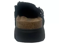 Cali Braided Buckle Faux Suede Mule