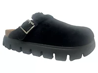 Cali Braided Buckle Faux Suede Mule