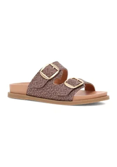 Golden Footbed Sandals