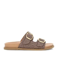 Golden Footbed Sandals