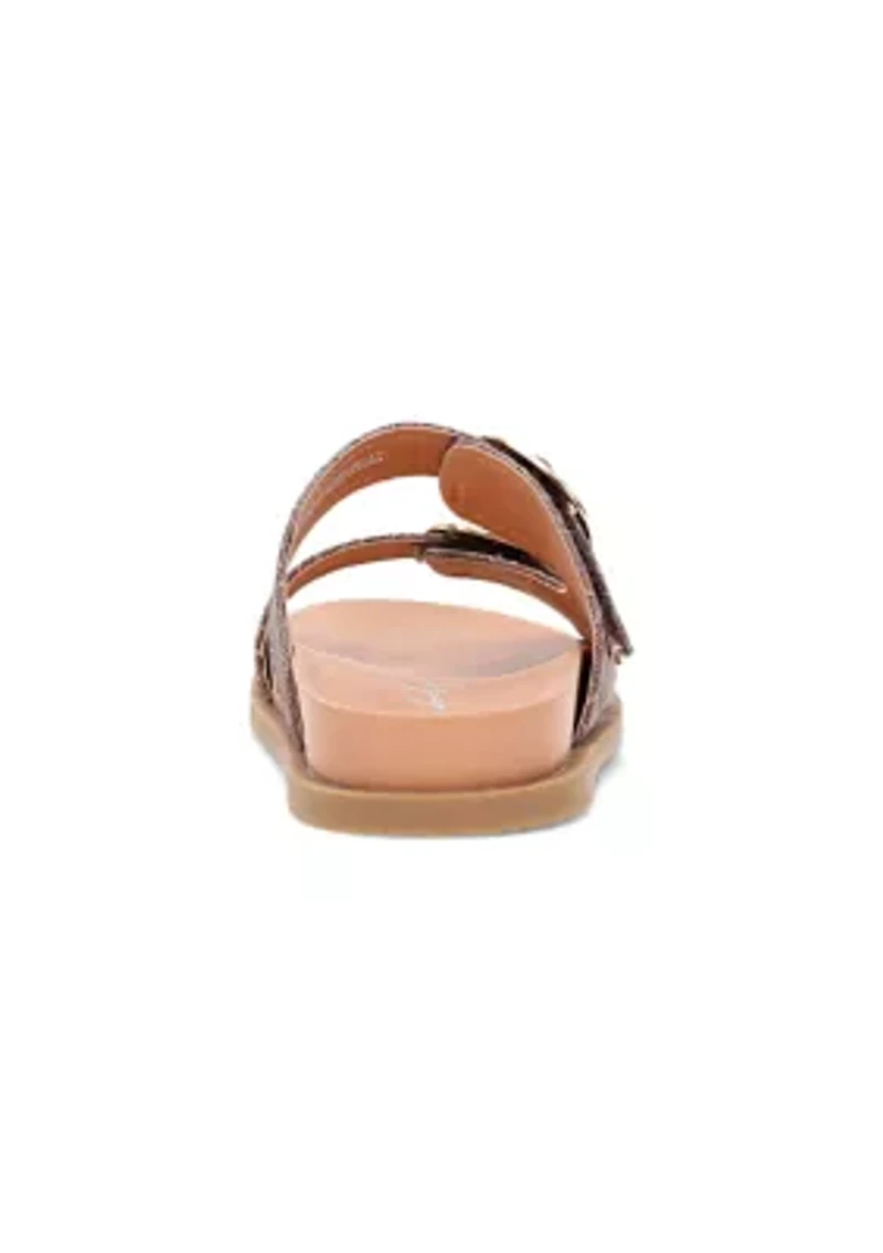 Golden Footbed Sandals