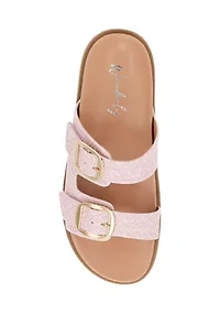 Golden Footbed Sandals