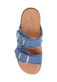 Golden Footbed Sandals