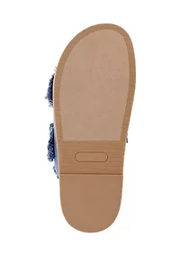 Golden Footbed Sandals