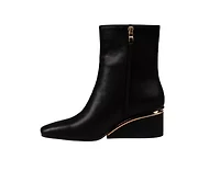 Mona, Metal Insert Wedge Ankle Bootie