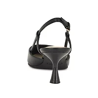 Rowen Kitten Heel Pointy Toe Slingback Dress Pumps