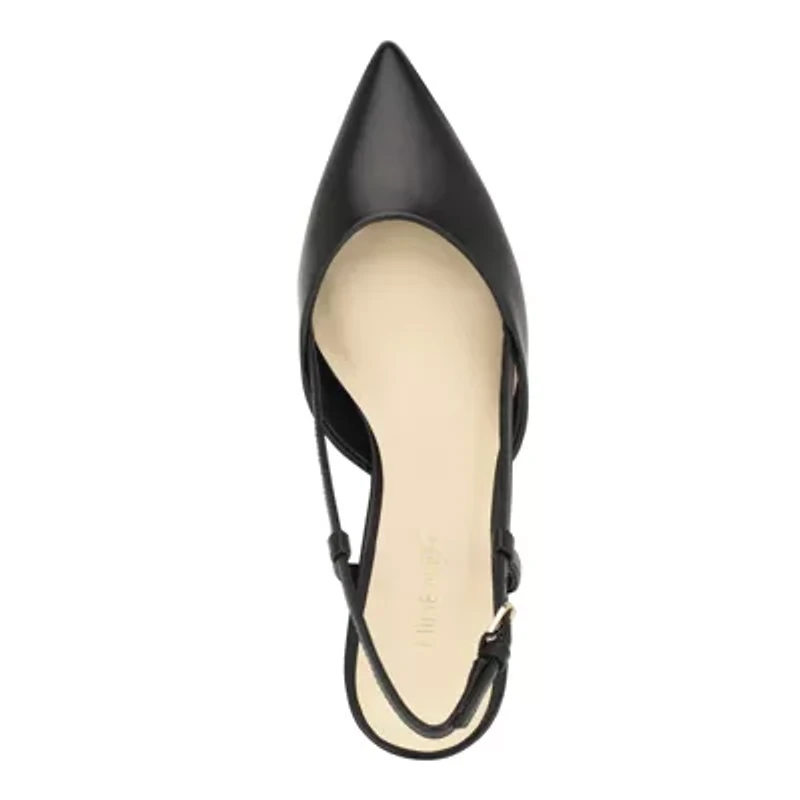 Rowen Kitten Heel Pointy Toe Slingback Dress Pumps