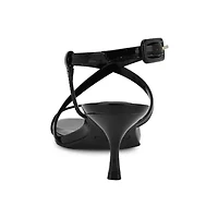 Hinell Square Toe Tapered Heel Dress Sandals