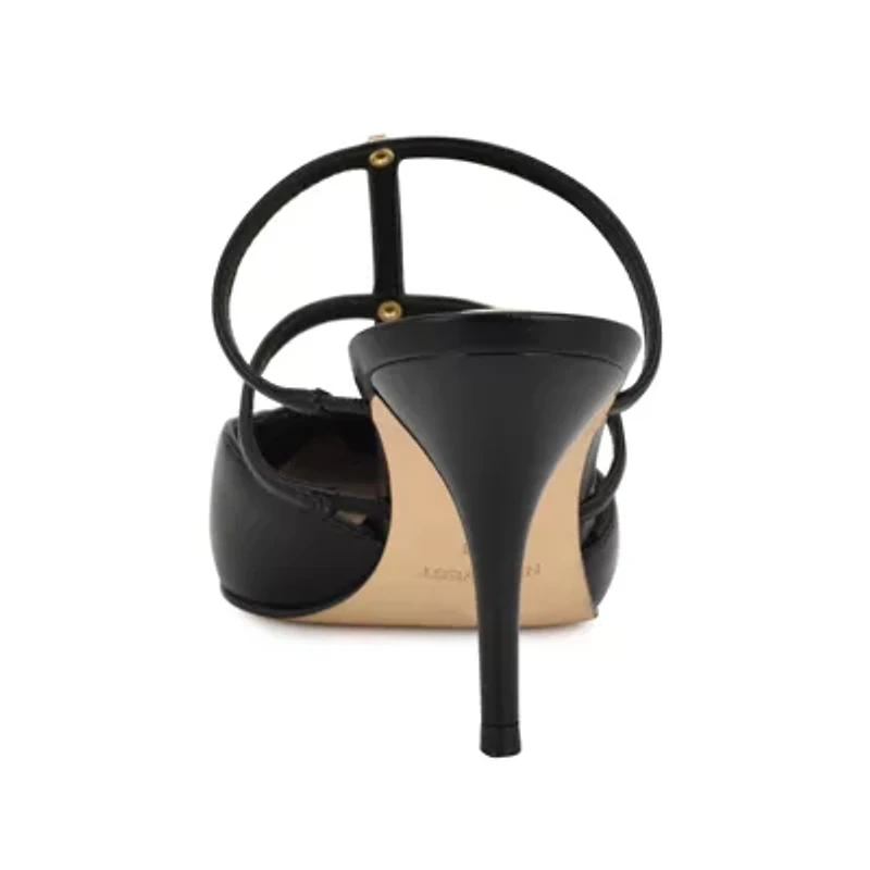 Tianala Pointy Toe Stiletto Heel Dress Mules