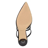 Tianala Pointy Toe Stiletto Heel Dress Mules