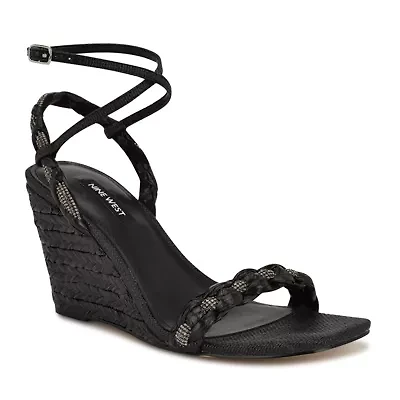Nashy Square Toe Wedge Sandals