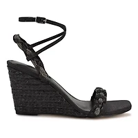 Nashy Square Toe Wedge Sandals