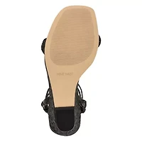 Nashy Square Toe Wedge Sandals