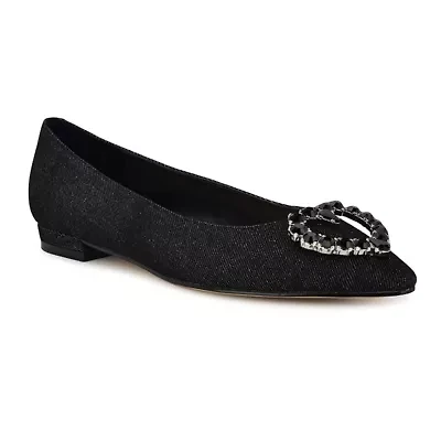 Hearts Slip-on Pointy Toe Dress Flats