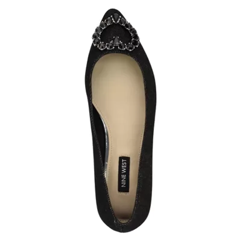 Hearts Slip-on Pointy Toe Dress Flats