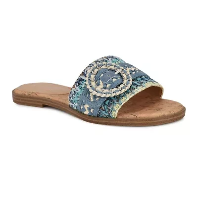 Poland Open Toe Slip-on Casual Flat Sandals