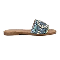 Poland Open Toe Slip-on Casual Flat Sandals