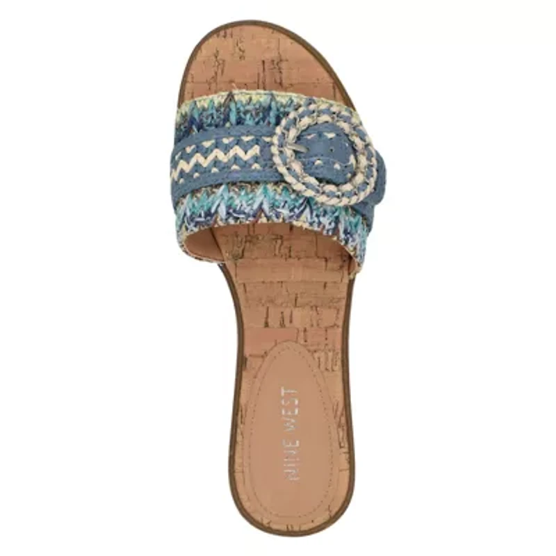 Poland Open Toe Slip-on Casual Flat Sandals