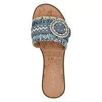 Poland Open Toe Slip-on Casual Flat Sandals