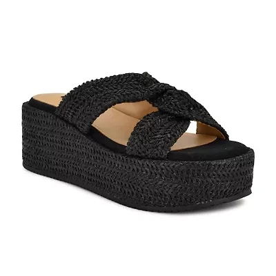 Cerry Slip-on Open Toe Wedge Sandals