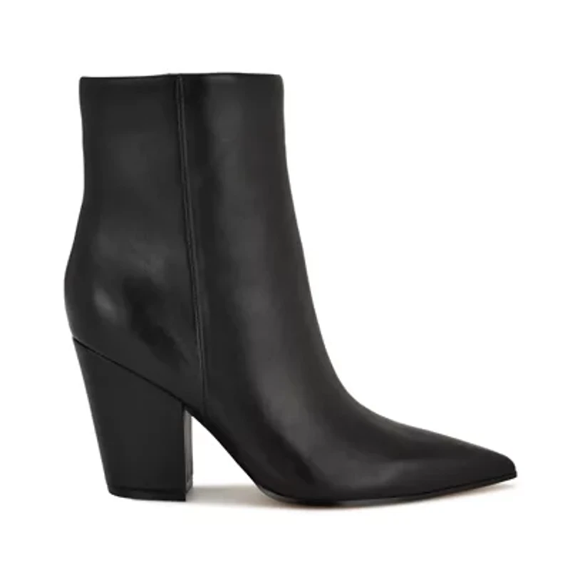 Ariza Block Heel Dress Ankle Booties