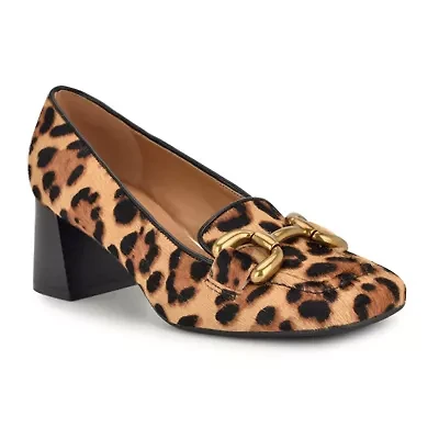 Veepe Slip-on Block Heel Dress Pumps