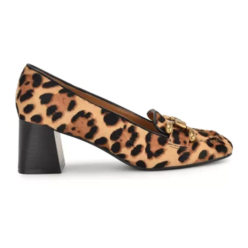 Veepe Slip-on Block Heel Dress Pumps