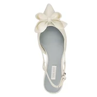 Raska Bridal Pointy Toe Slingback Dress Pumps