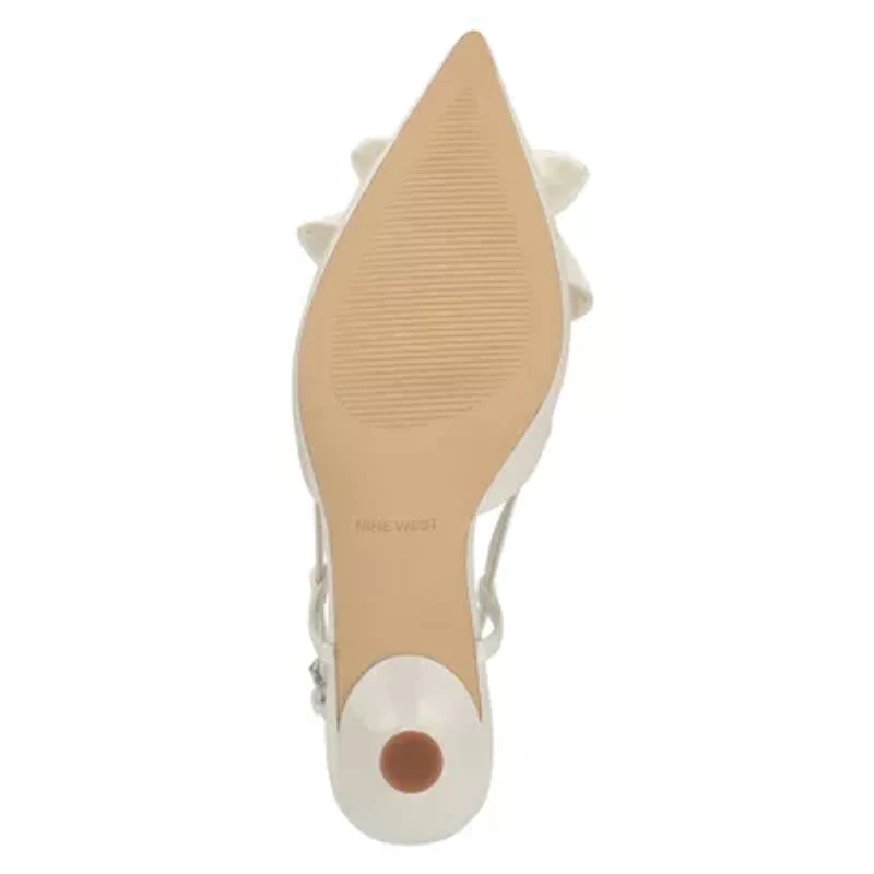 Raska Bridal Pointy Toe Slingback Dress Pumps
