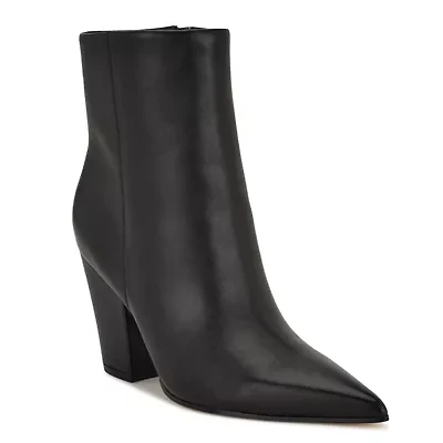 Ariza Block Heel Dress Ankle Booties