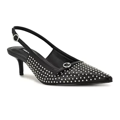 Ashlea Slip-on Slingback Dress Pumps