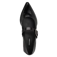 Katrel Mary Jane Pointy Toe Dress Flats