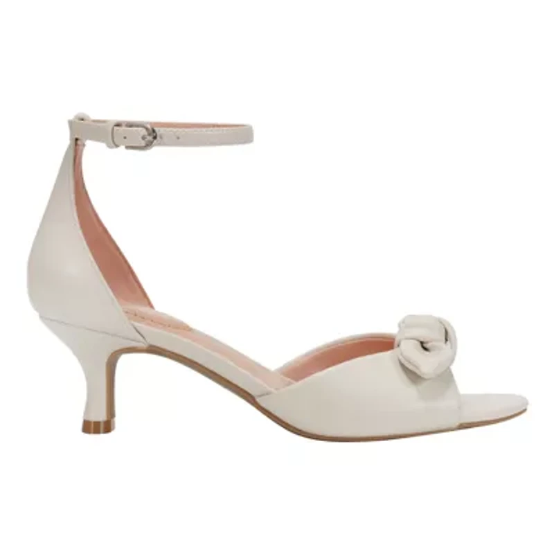 Andora Mid Heel Ankle Strap Bow Dress Sandals